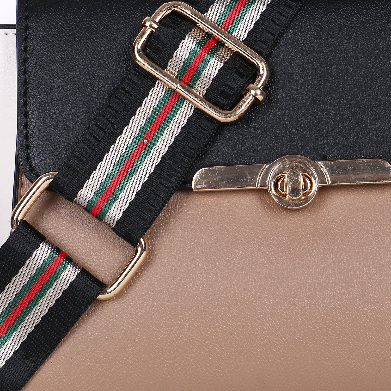 Beige Satchel Bag