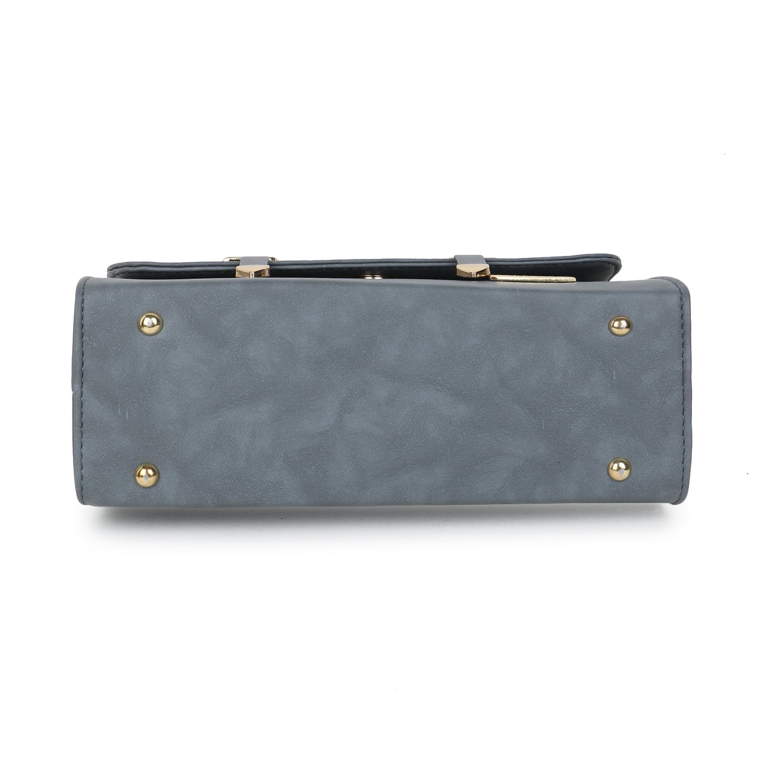 Grey Solid Satchel