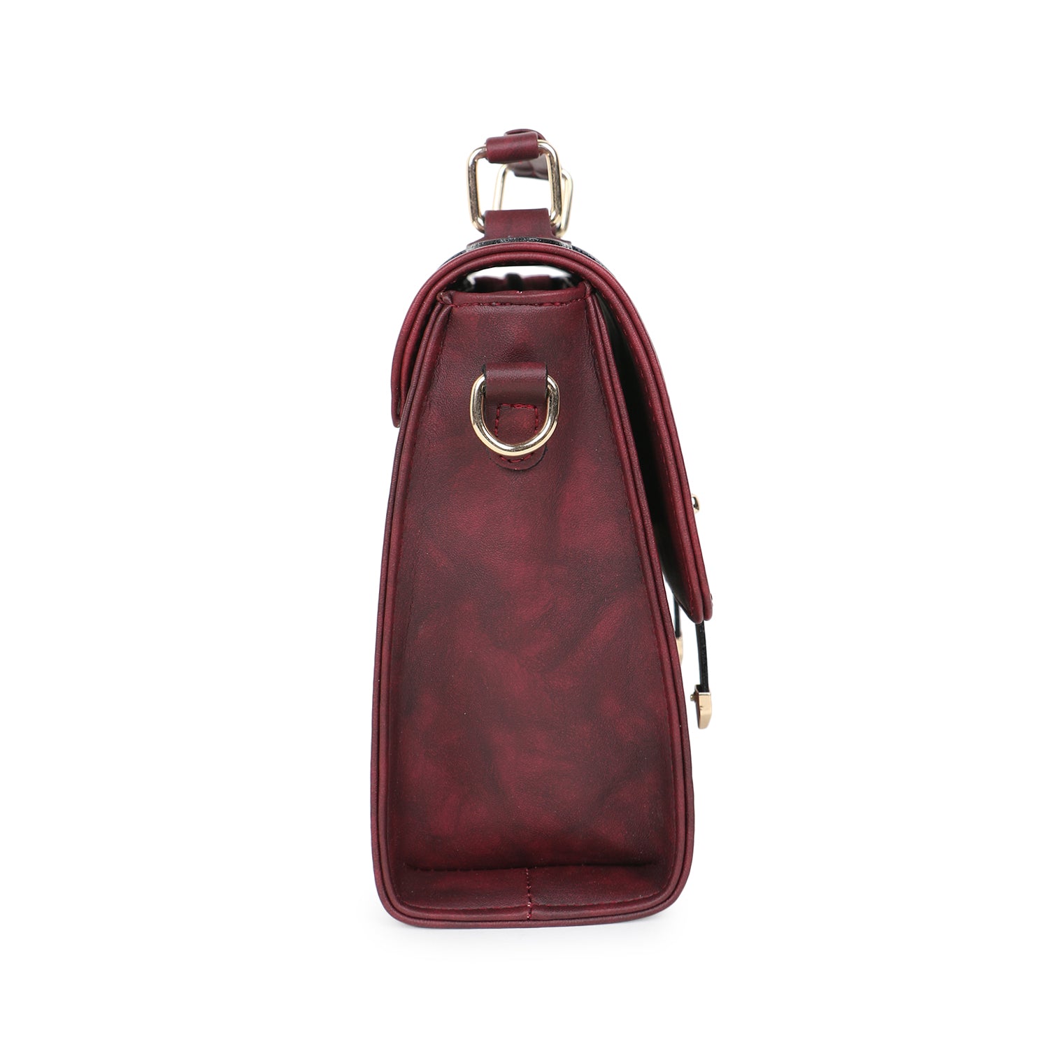 Red Solid Satchel