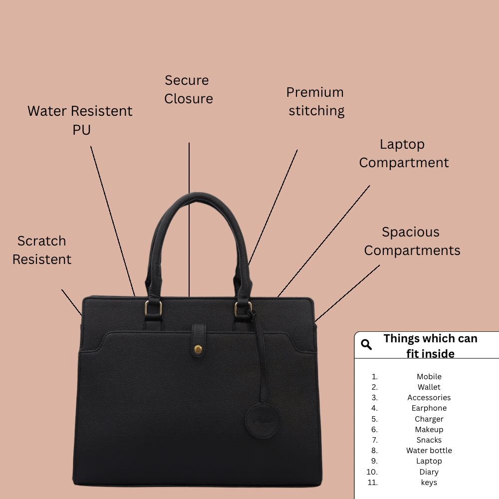 Nyra Tote Bag ( Black)