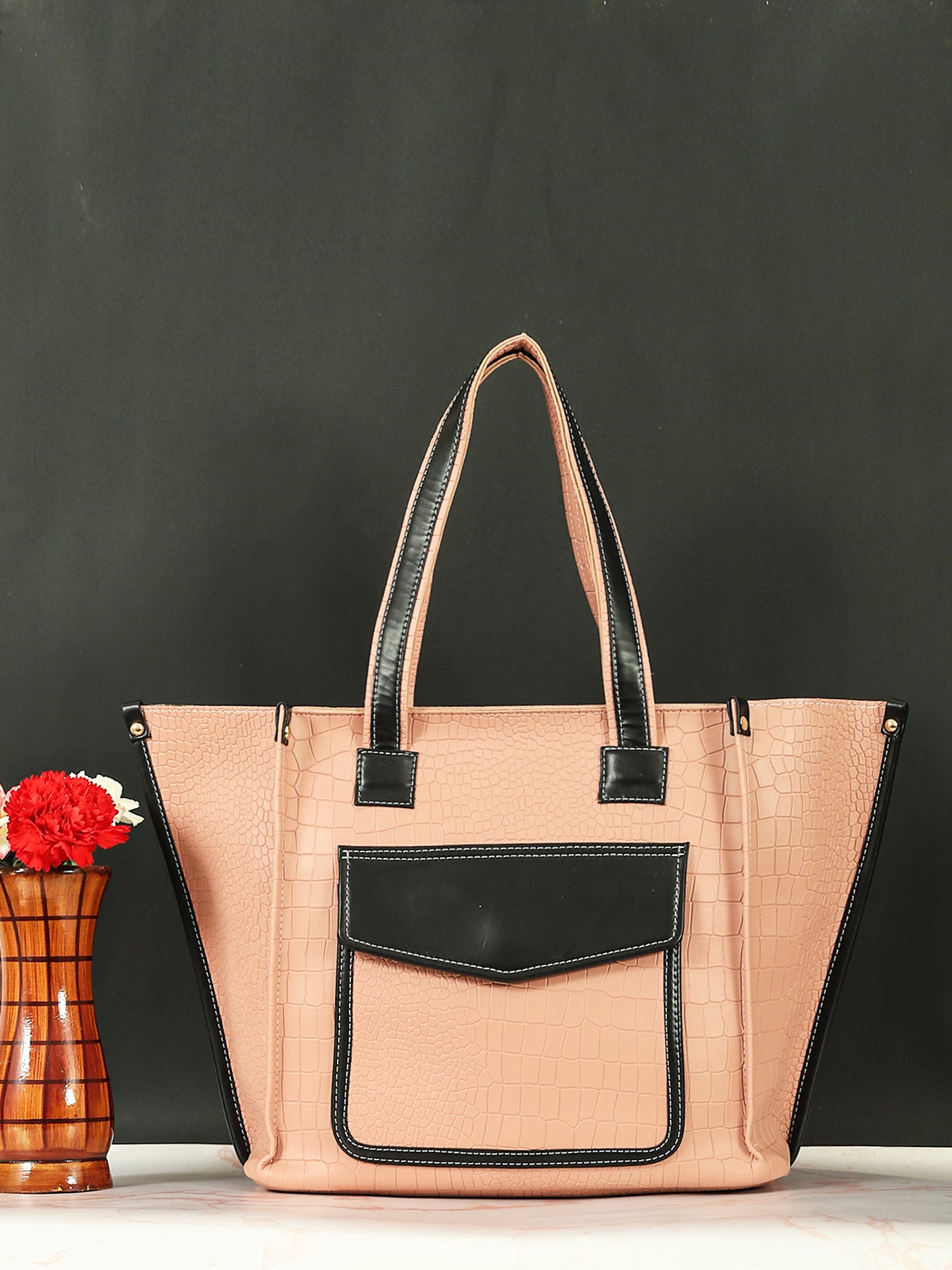 Bucket Tote Bag (Nude)