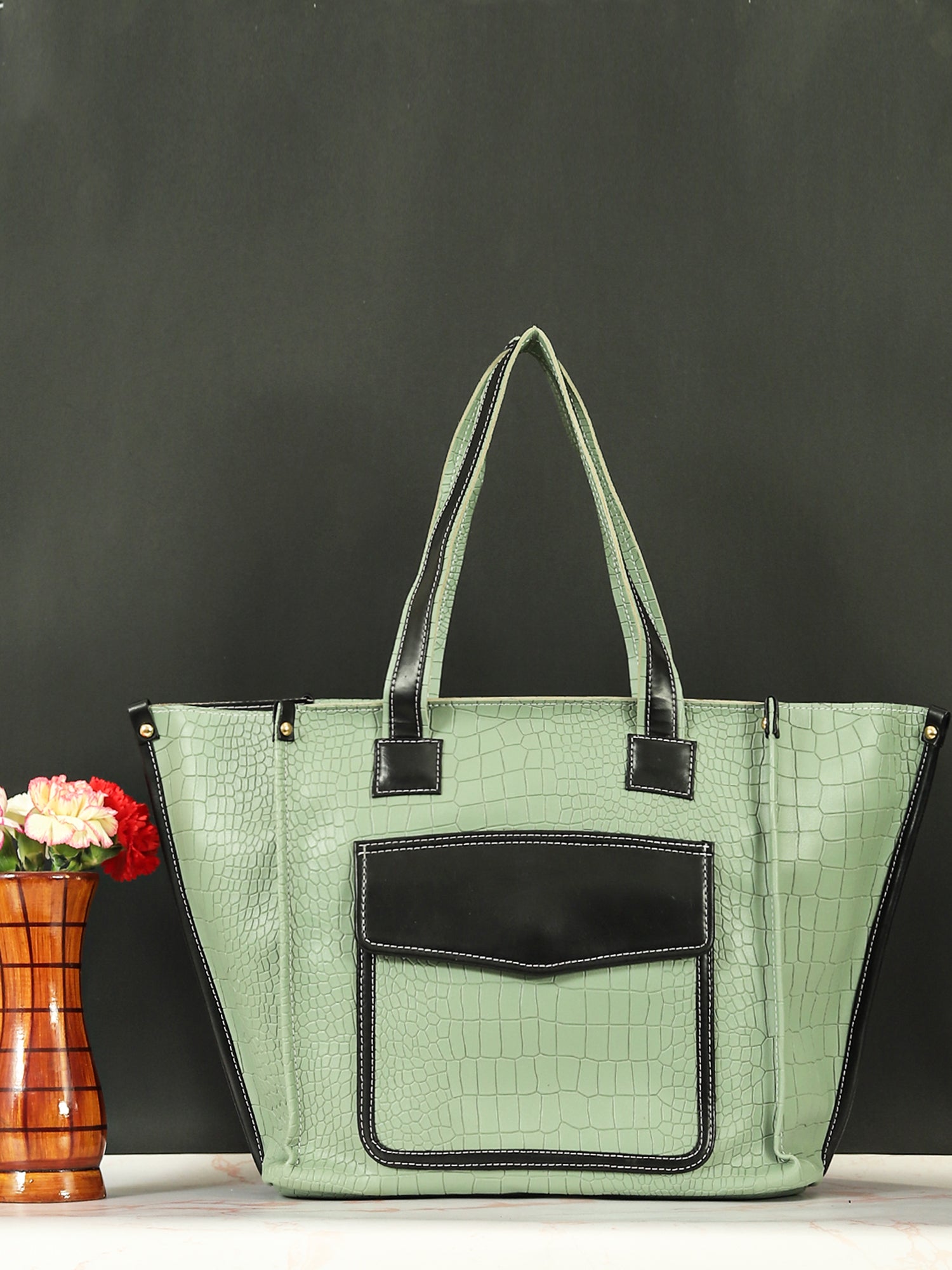 Bucket Tote Bag (Green)