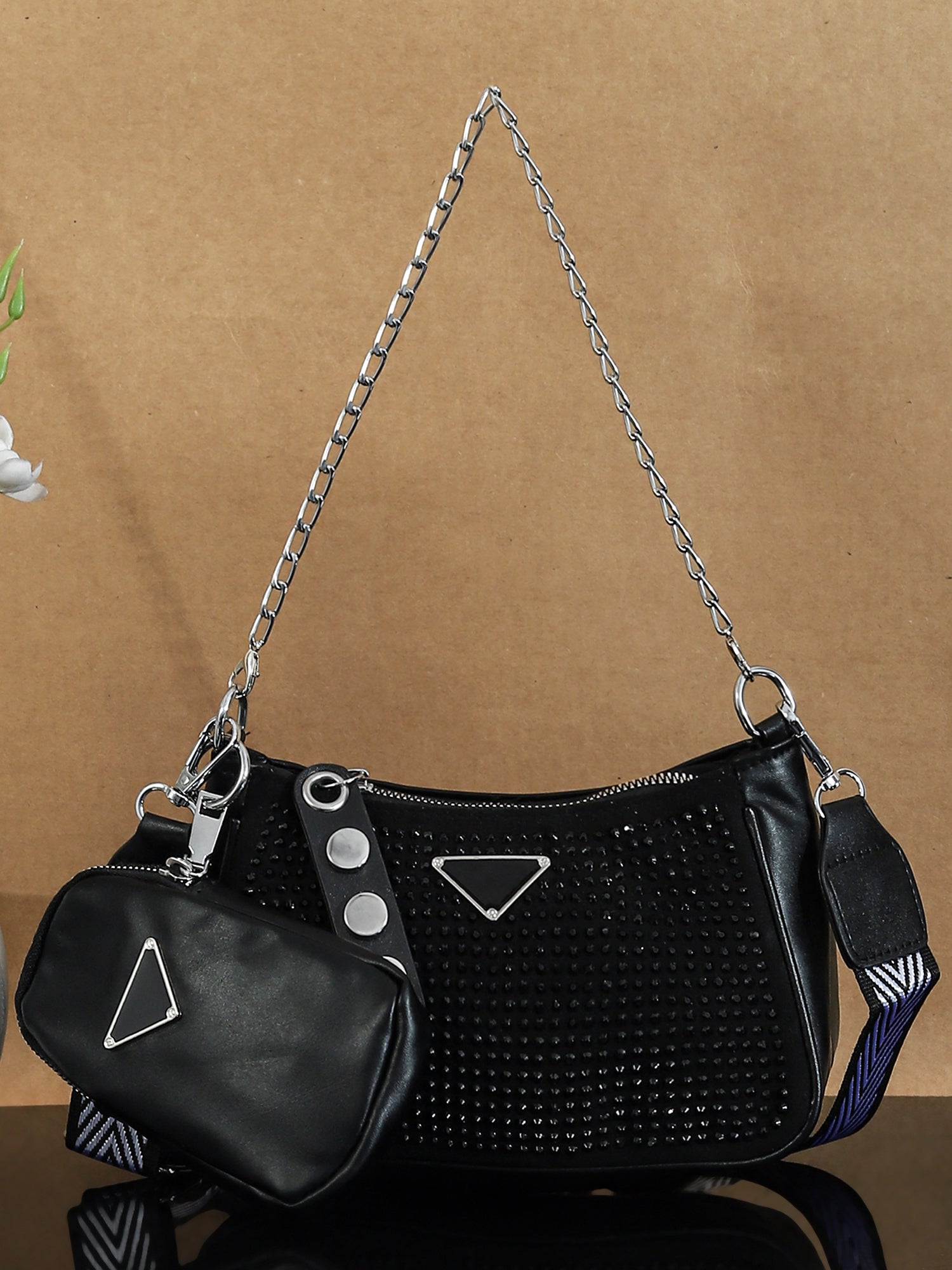 PU Structured Sling Bag