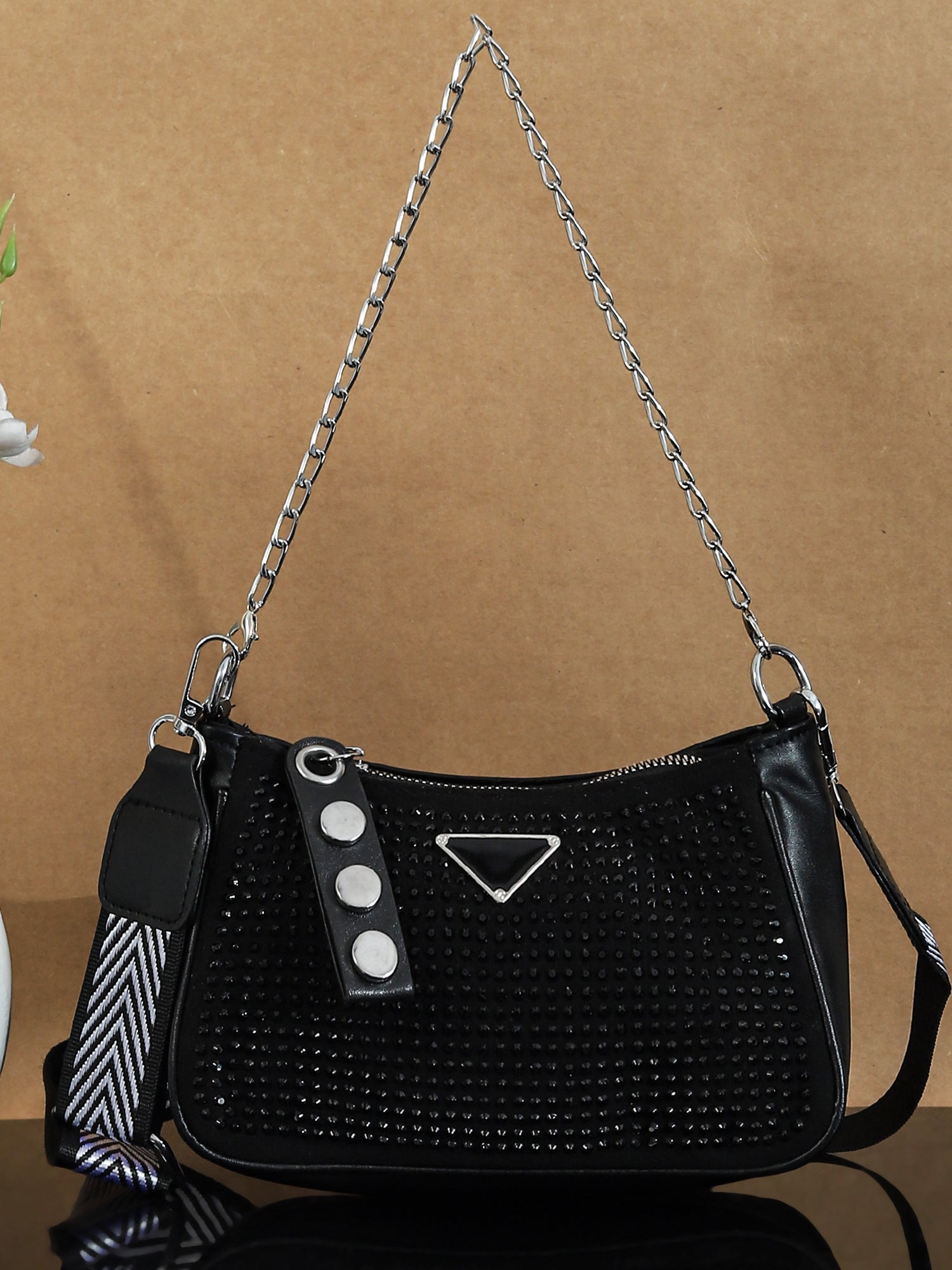 PU Structured Sling Bag
