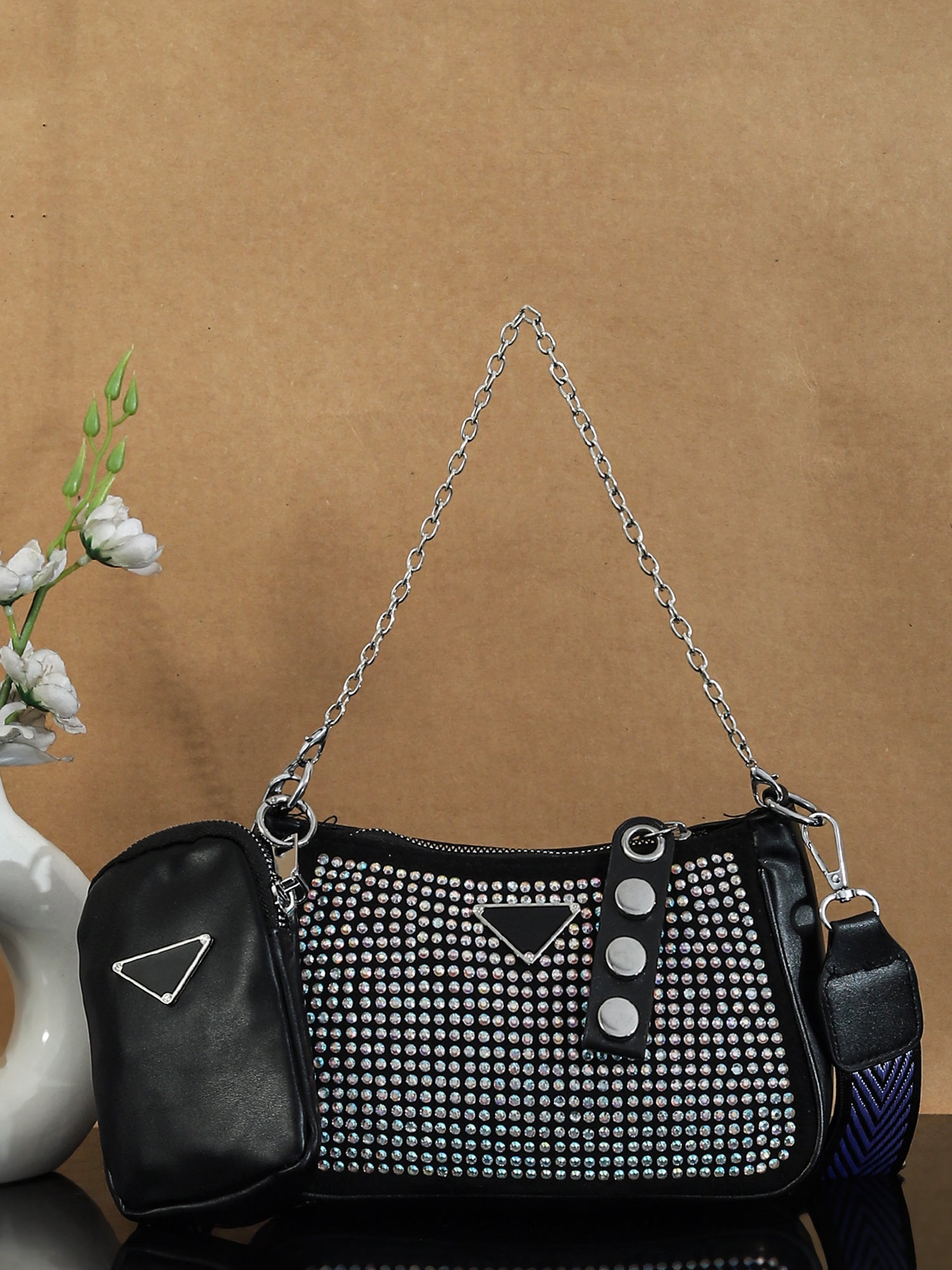PU Structured Sling Bag