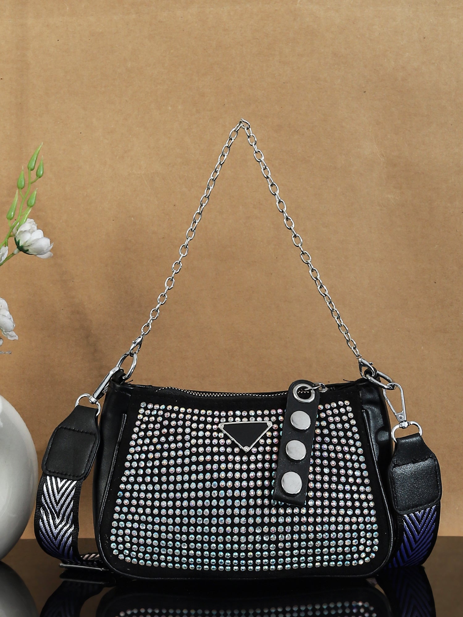 PU Structured Sling Bag