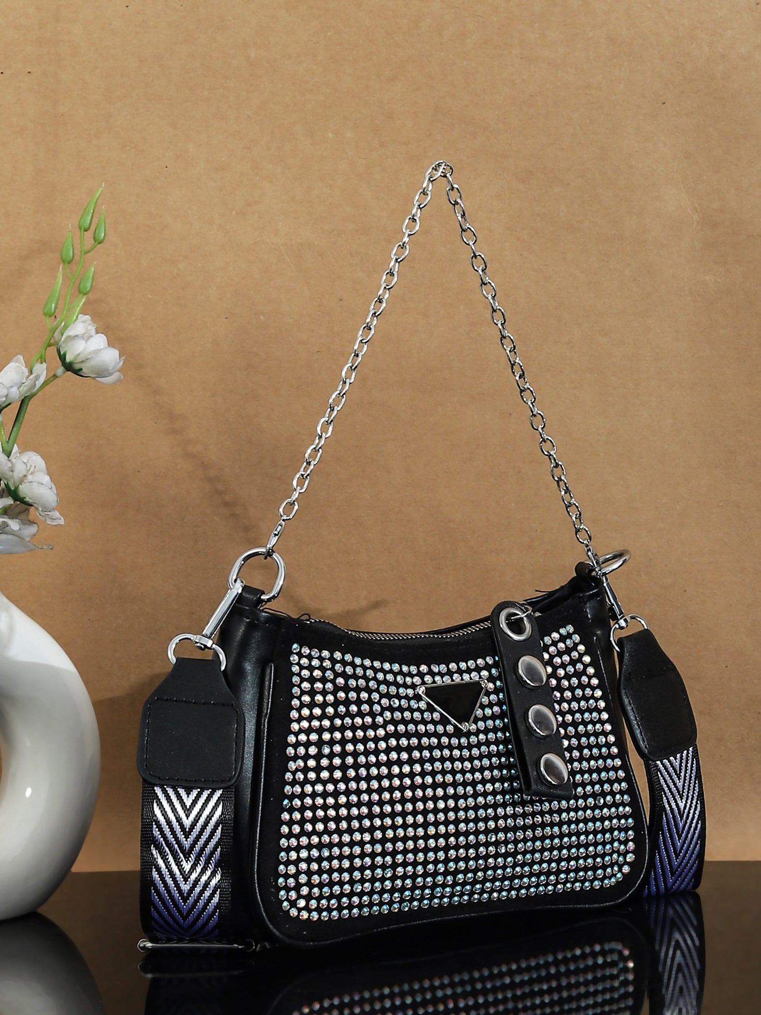 PU Structured Sling Bag