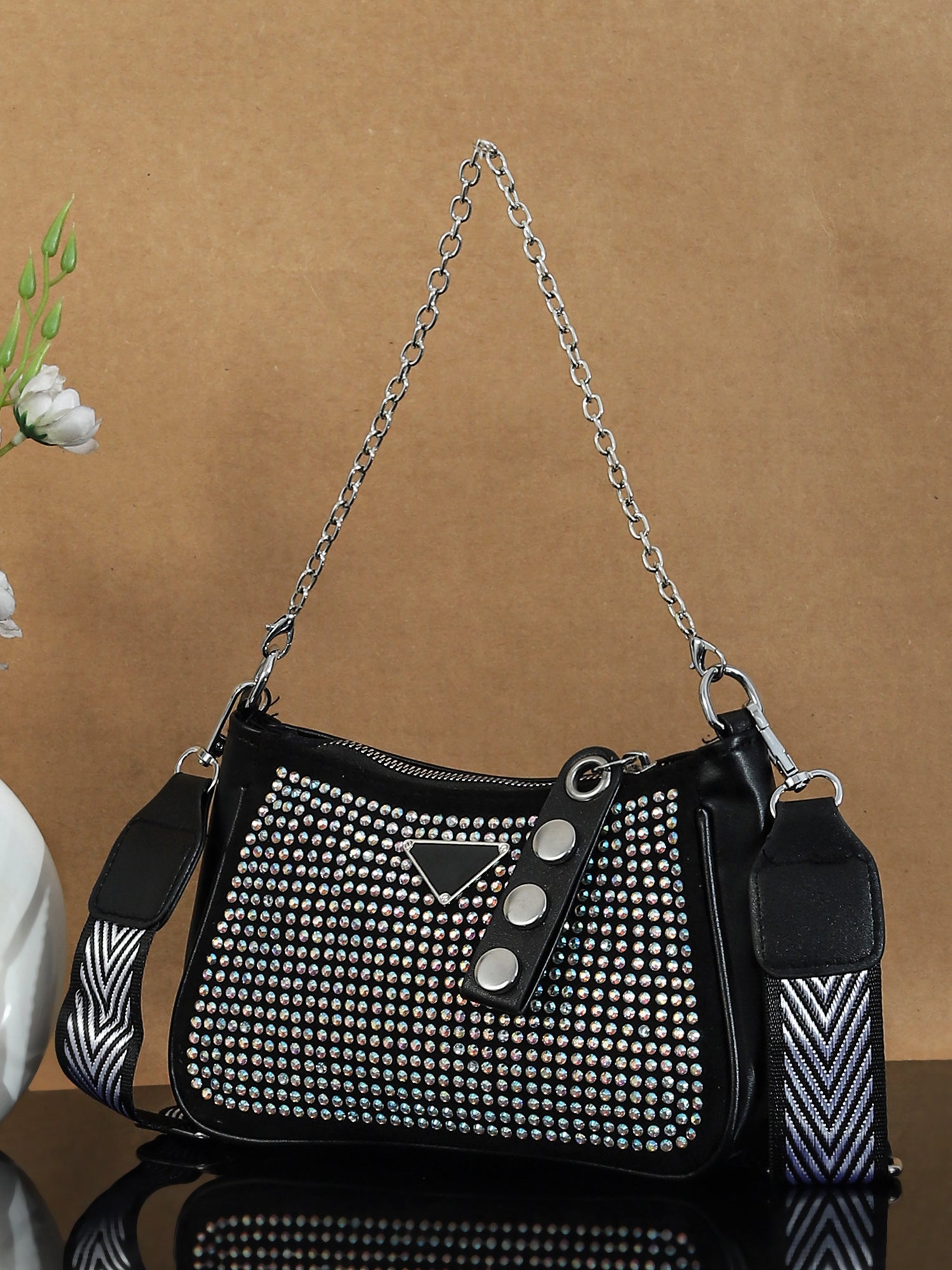 PU Structured Sling Bag