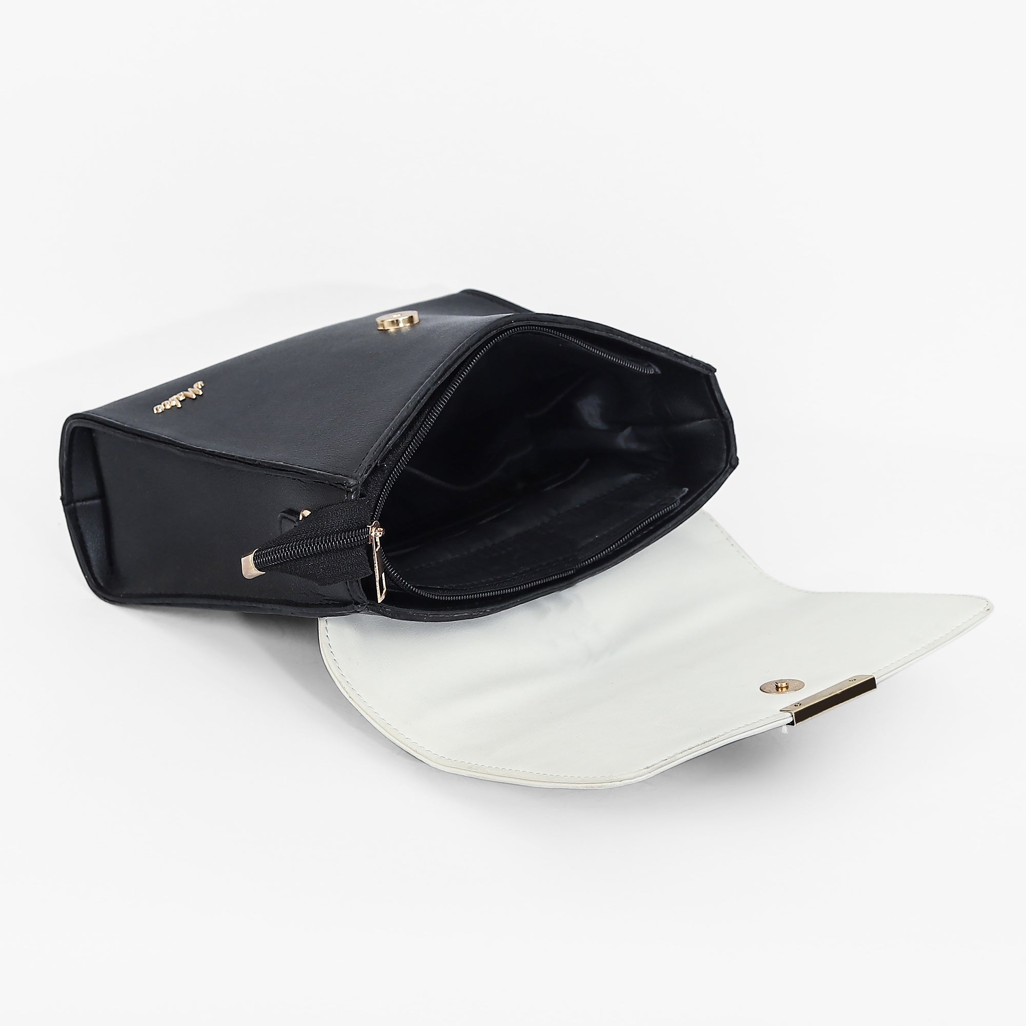 Mid Belt Sling Handbag (Black)