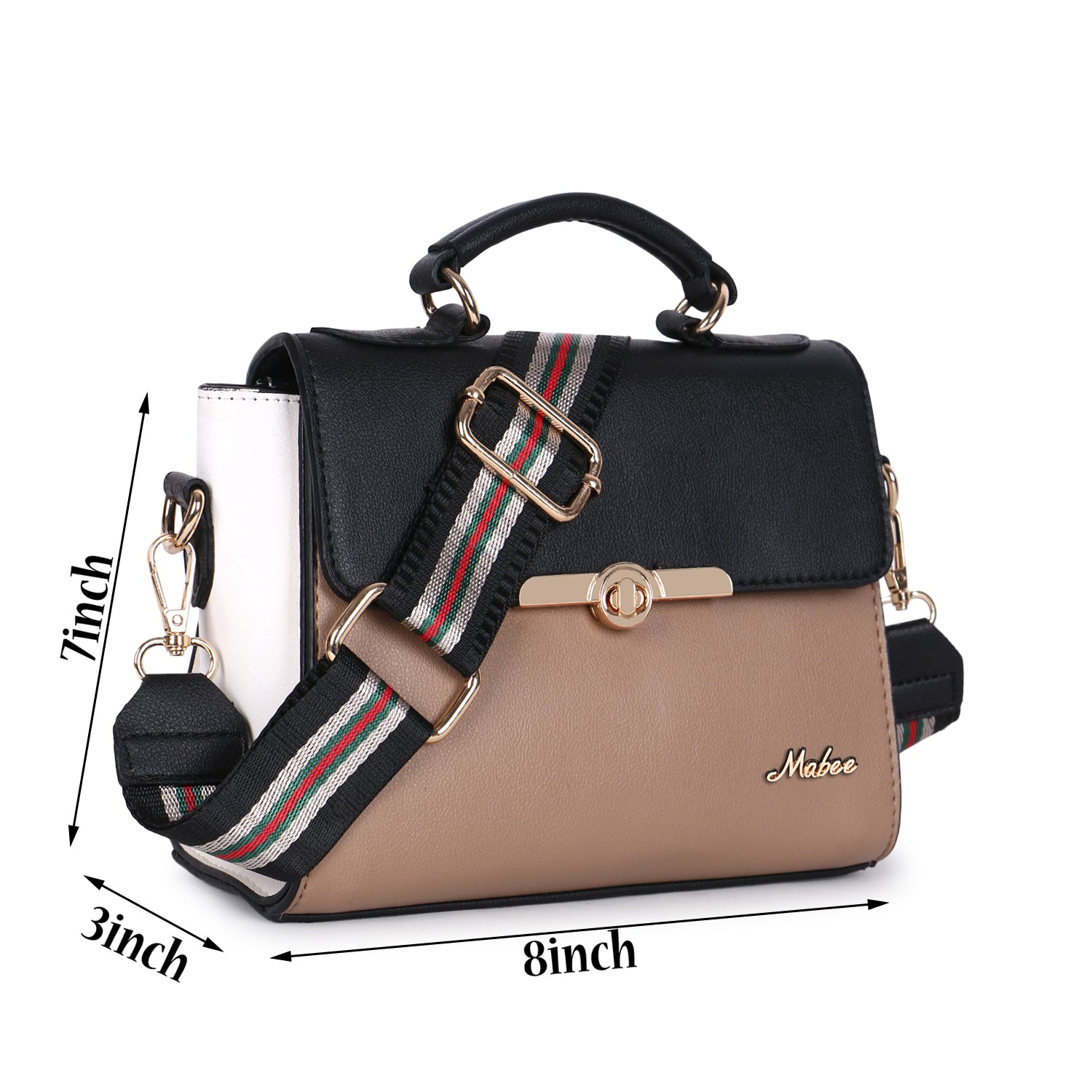 Beige Satchel Bag
